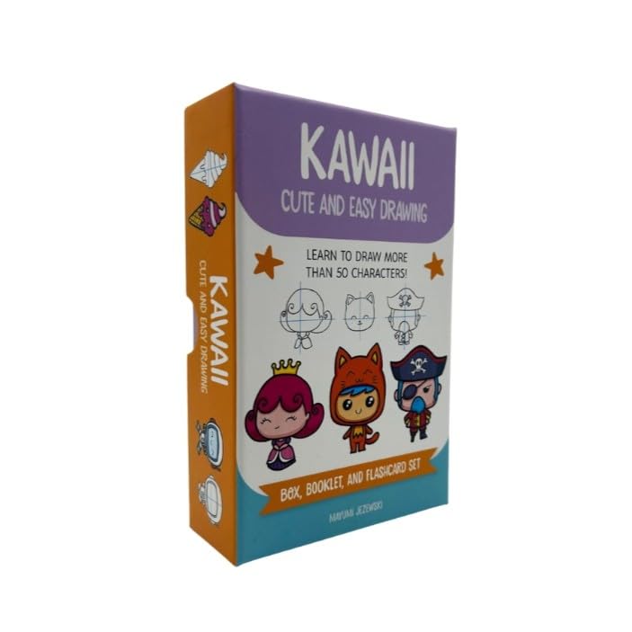 Kawaii Cute and Easy Drawing Deck: Learn to Draw More Than 50 Characters!