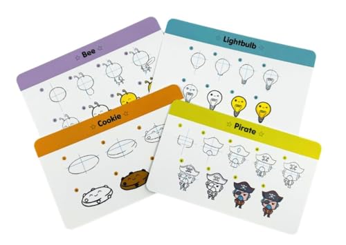 Kawaii Cute and Easy Drawing Deck: Learn to Draw More Than 50 Characters!