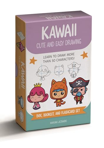 Kawaii Cute and Easy Drawing Deck: Learn to Draw More Than 50 Characters!