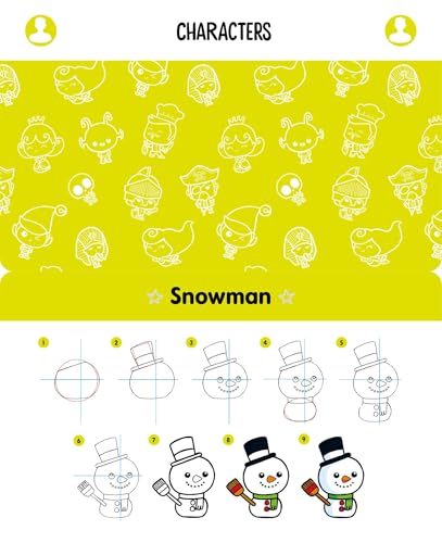 Kawaii Cute and Easy Drawing Deck: Learn to Draw More Than 50 Characters!
