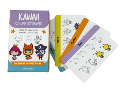 Kawaii Cute and Easy Drawing Deck: Learn to Draw More Than 50 Characters!