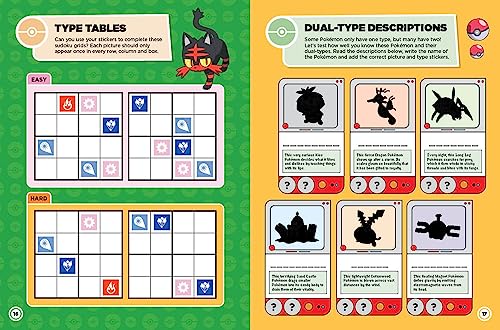 POKÉMON ULTIMATE TYPES STICKER SCENE