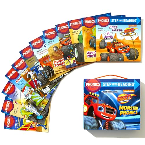 Monster Phonic 12-Book Boxed Set (Blaze and the Monster Machines): 12 Step into Reading Books