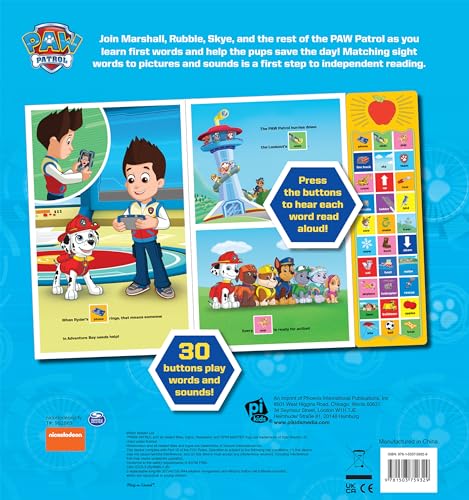 Nickelodeon Paw Patrol: First Words Sound Book