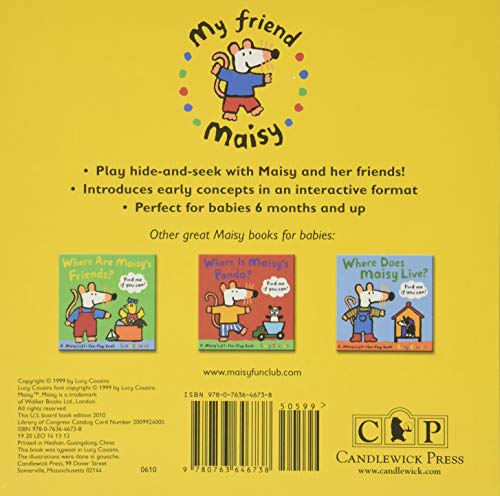 Where Is Maisy?: A Maisy Lift-the-Flap Book (Hide-and-Seek with Maisy the Mouse - Interactive Board Book for Toddlers and Kids Ages 2-5)