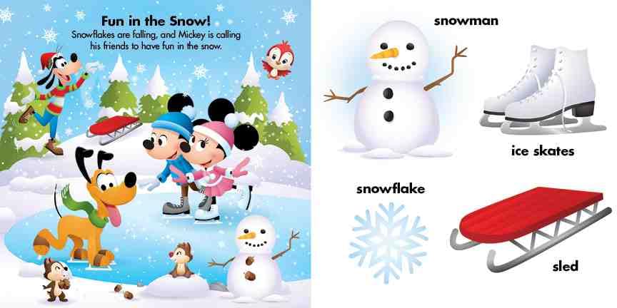 Disney Baby: Mickey Loves Christmas: A First Words Book