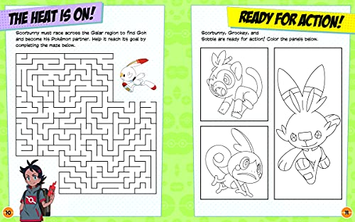 Pokémon Comictivity: Galar Games: Comics, Stencils, Stickers, and More! (Pokémon)