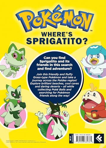 Pokémon Where’s Sprigatito: A Search & Find Book