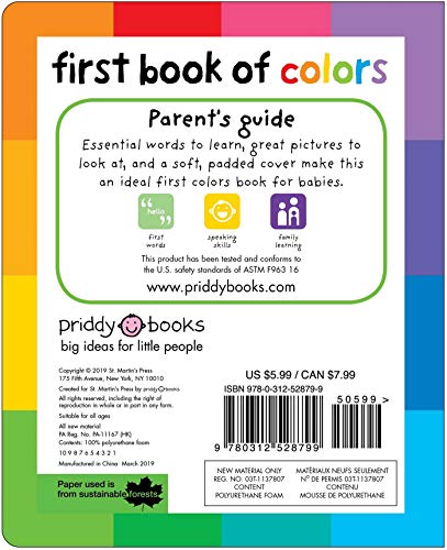 First 100 Padded: First Book of Colors: An Essential Early-Learning Book