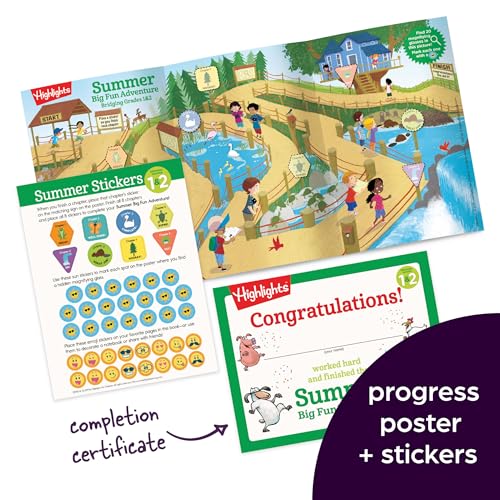 Summer Big Fun Workbook Bridging Grades 1 & 2: Summer Before Second Grade Prep Workbook for Spelling, Reading Comprehension, Language Arts and More (Highlights Summer Learning)