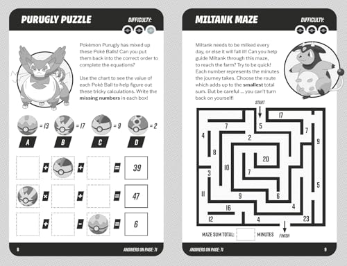 Pokémon Number Puzzles