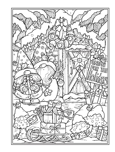 Creative Haven Christmas Gnomes Coloring Book (Adult Coloring Books: Christmas)