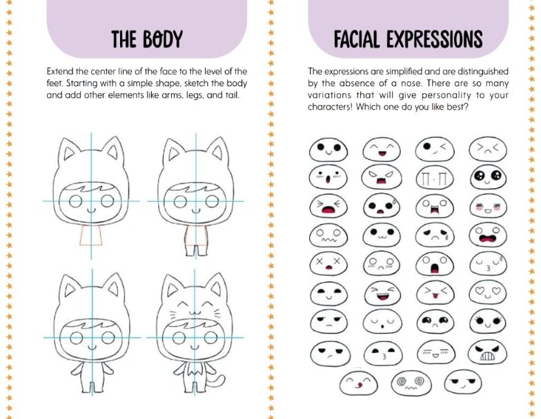 Kawaii Cute and Easy Drawing Deck: Learn to Draw More Than 50 Characters!