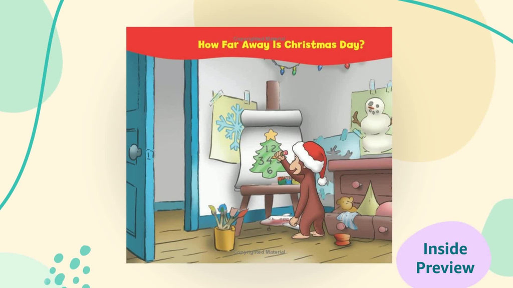 Curious George Christmas Countdown (CGTV Tabbed BB) - Christmas English Picture Book