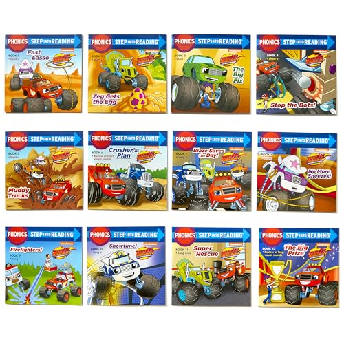 Monster Phonic 12-Book Boxed Set (Blaze and the Monster Machines): 12 Step into Reading Books