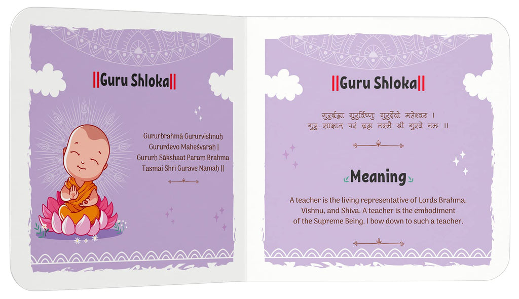 Shlokas and Mantras for Kids: Illustrated Padded Board Book
