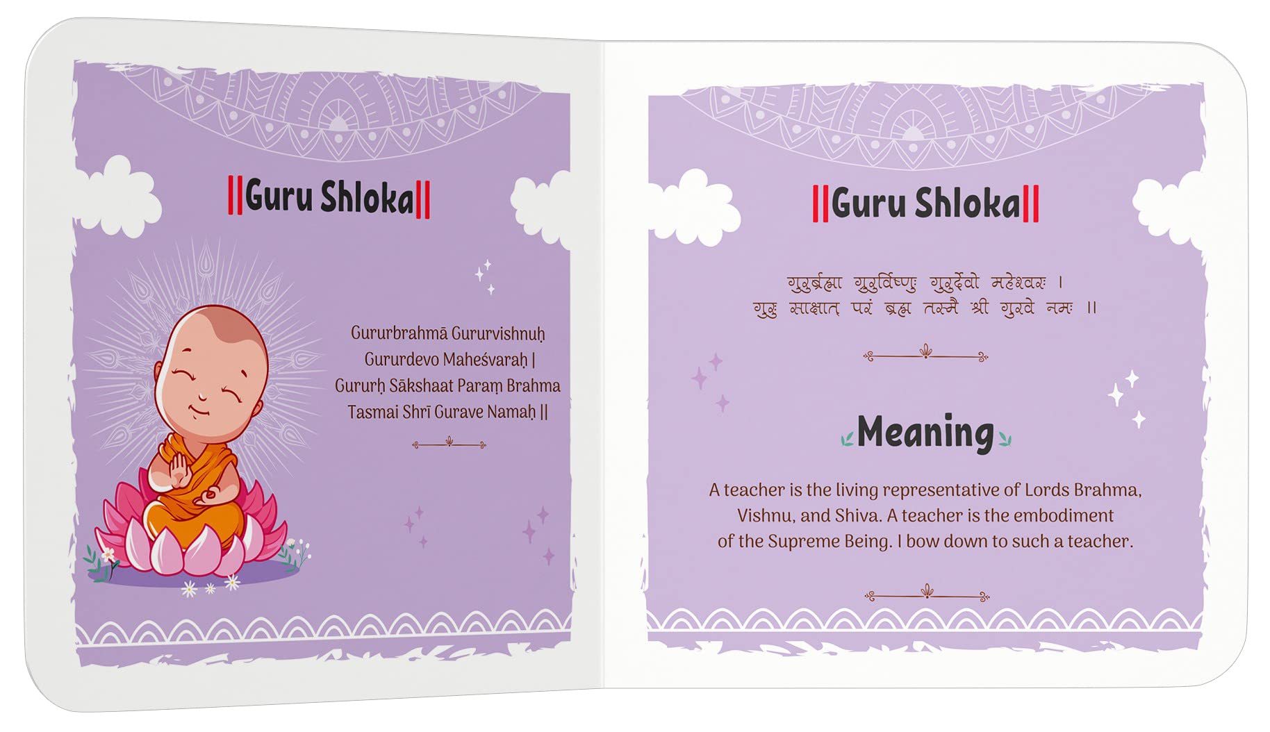 Shlokas and Mantras for Kids: Illustrated Padded Board Book