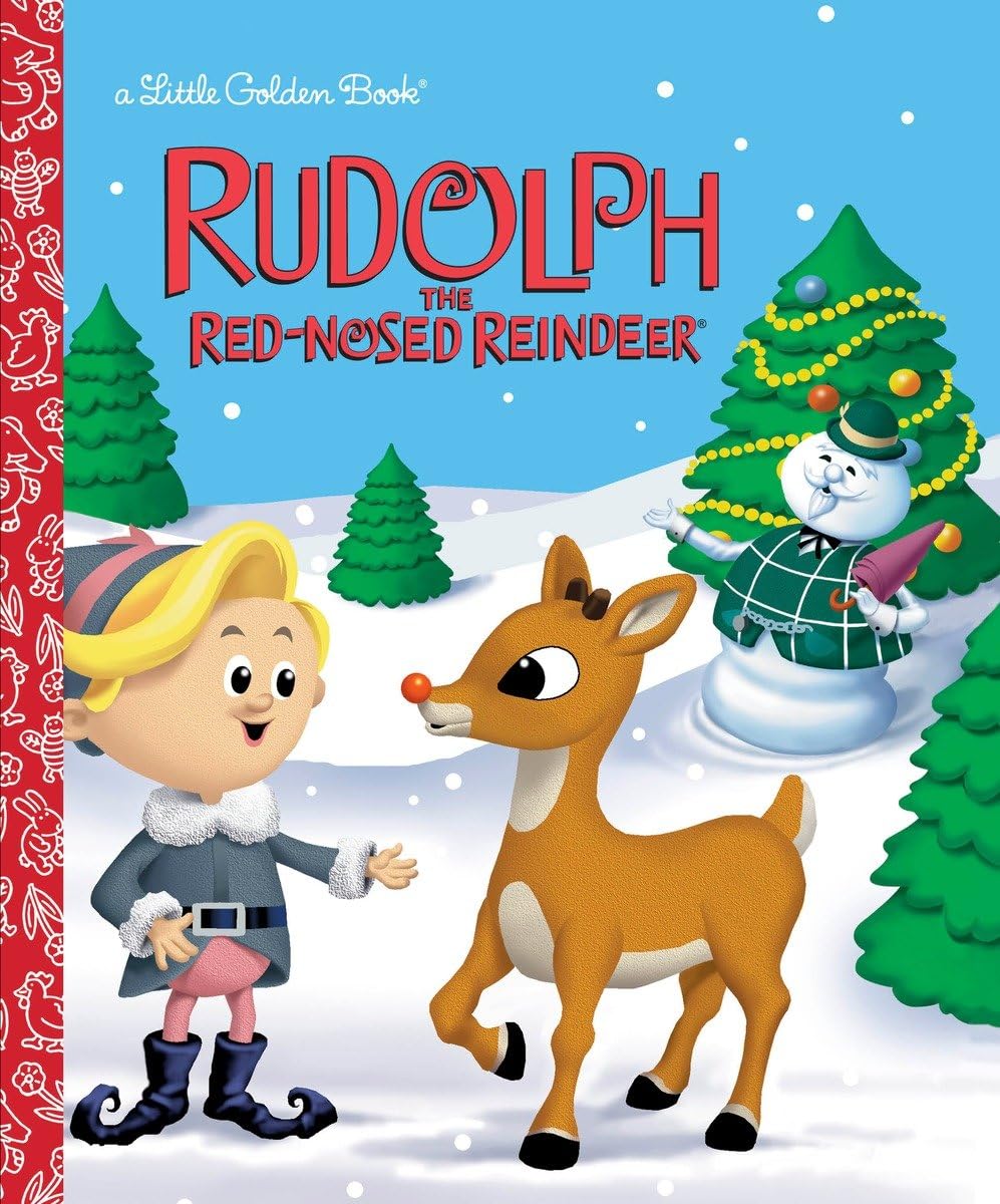 Rudolph the Red-Nosed Reindeer (Rudolph the Red-Nosed Reindeer) (Little Golden Book) - Christmas English Picture Book