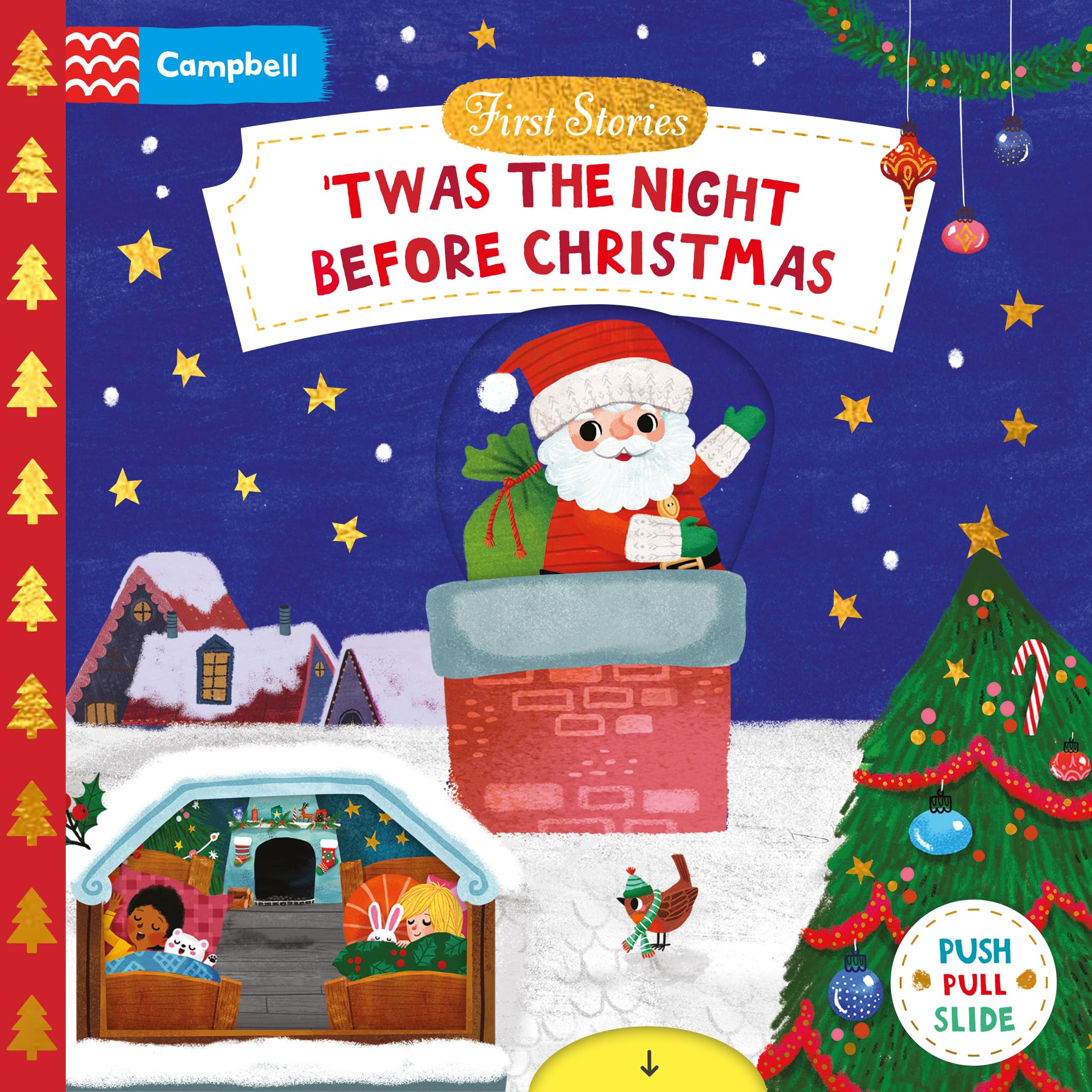 'Twas the Night Before Christmas: A Push, Pull, Slide Book (Campbell First Stories)