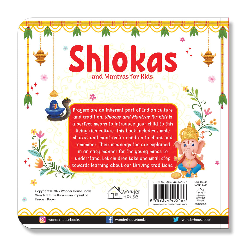 Shlokas and Mantras for Kids: Illustrated Padded Board Book