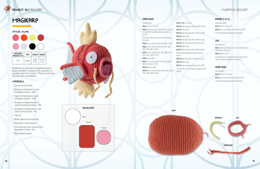 Pokémon Crochet: Bring Your Favorite Pokémon to Life With 20 Cute Crochet Patterns (PokéMon Crafts)