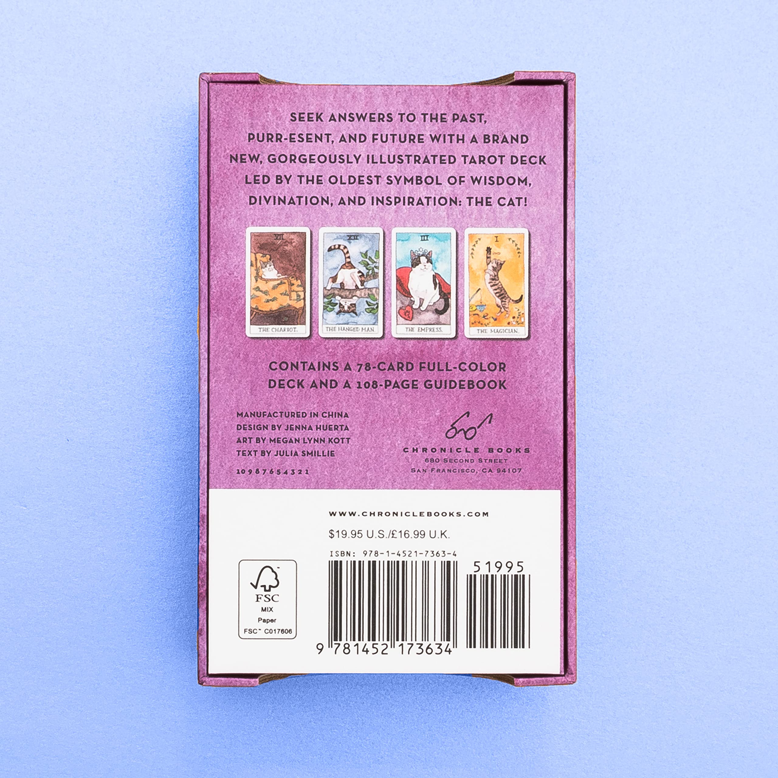 Cat Tarot: 78 Cards & Guidebook