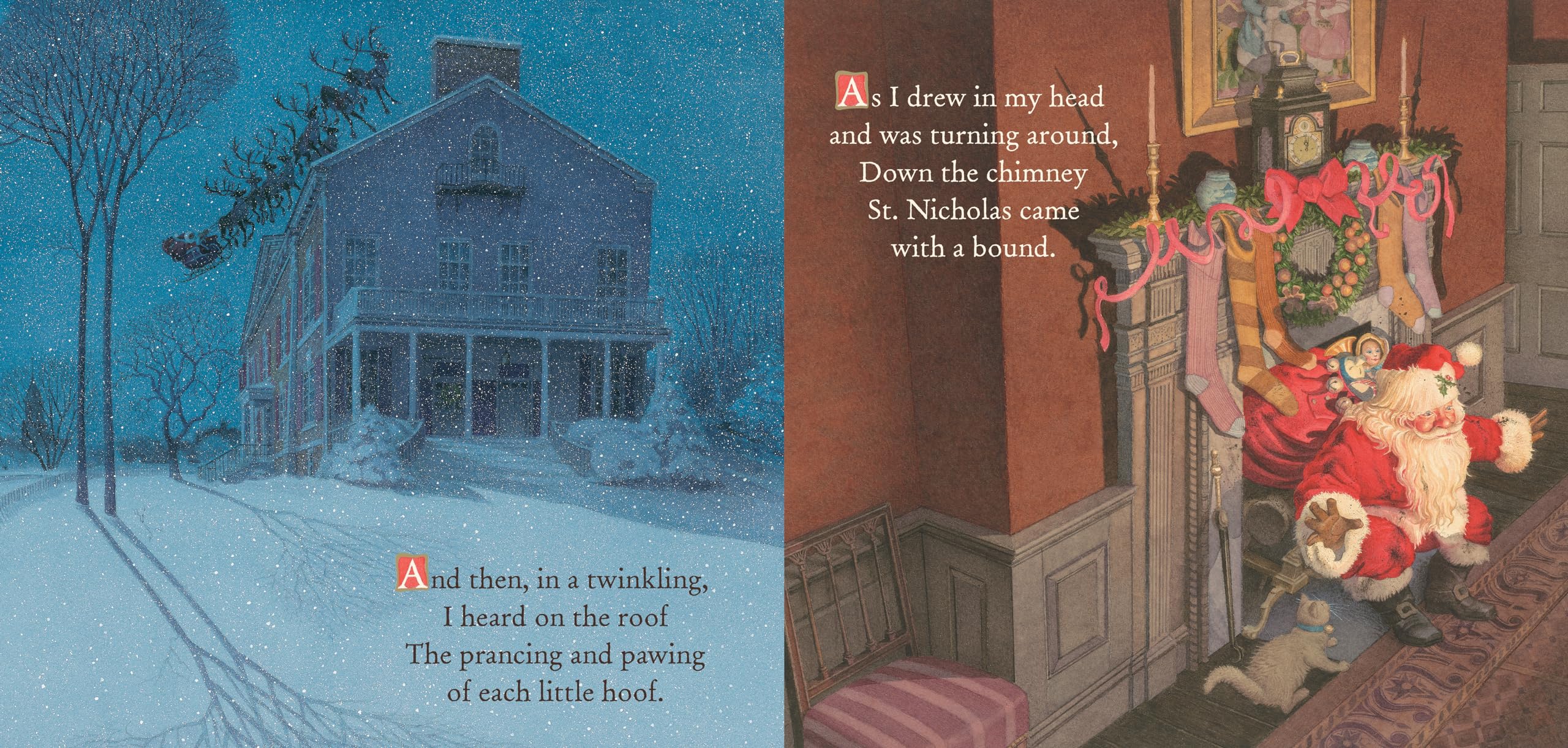 NIGHT BEFORE XMAS (Charles Santore Children's Classics) - Christmas English Picture Book