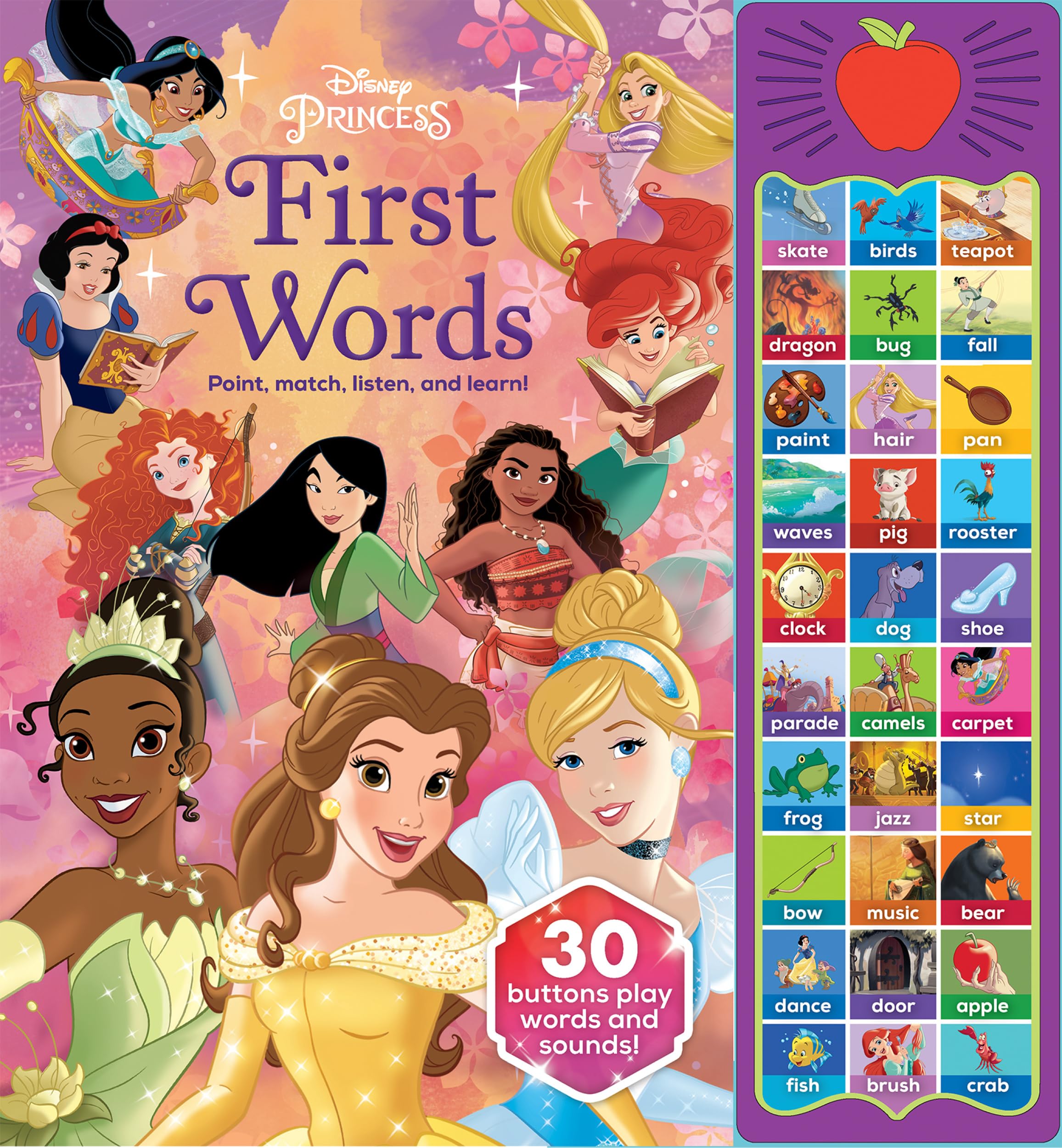 Disney Princess: First Words Sound Book (Play-A-Sound)